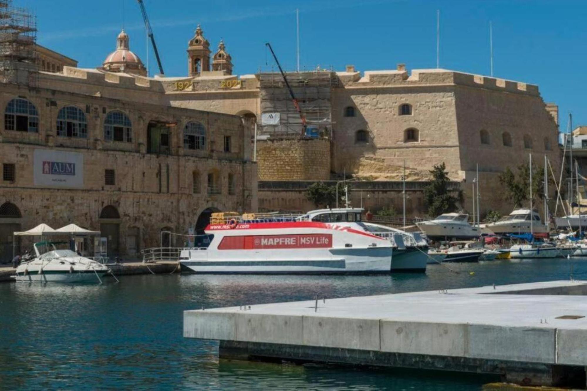 Authentic Gf Apartment With Terrace At The 3 Cities Marina Cospicua المظهر الخارجي الصورة